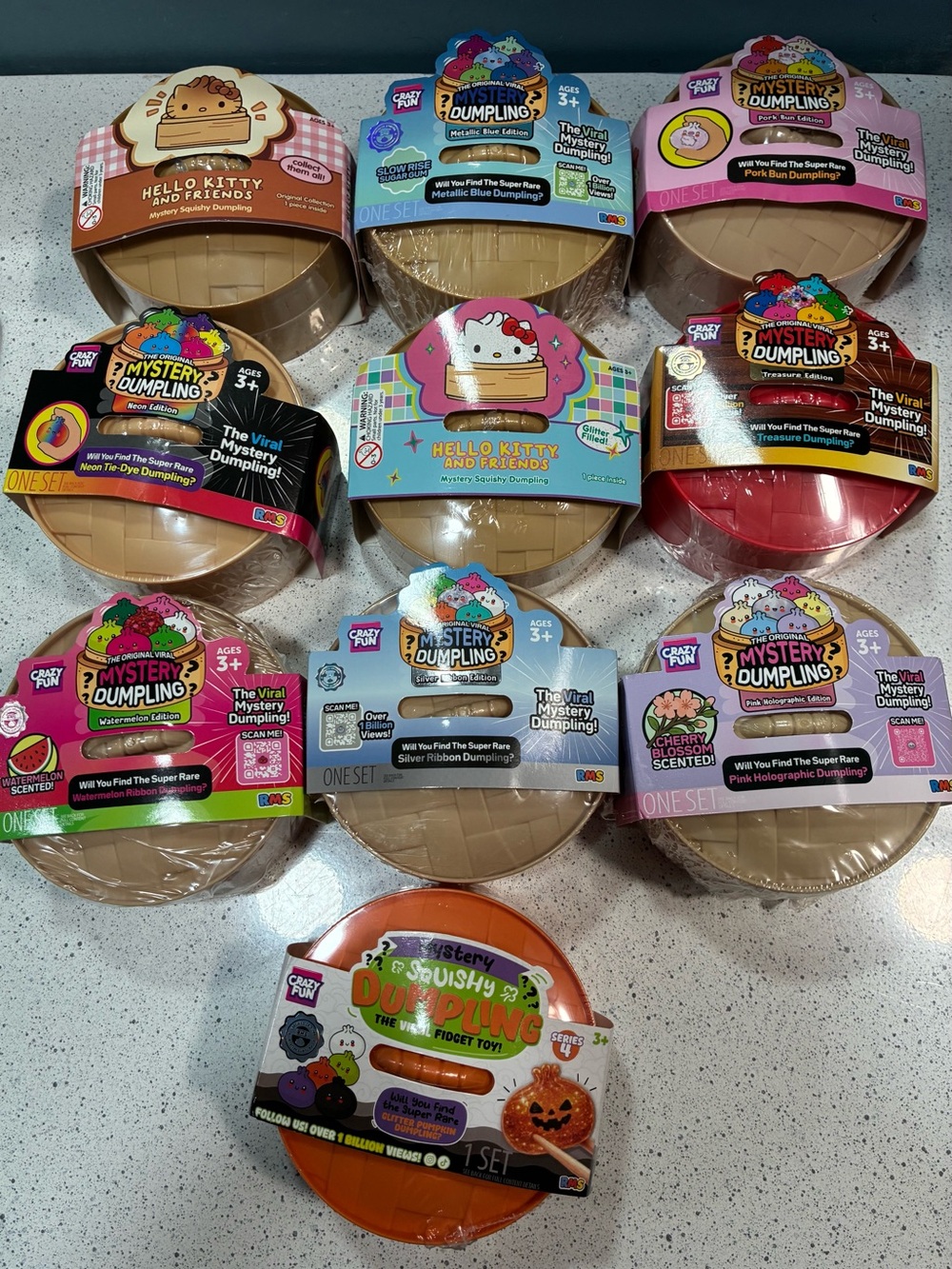 Viral Mystery Dumplings 100% Authentic set of 10 different editions